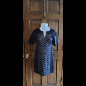 Connected Apparel Sz 4P P2P 16 L 30 Black and Tan Dress